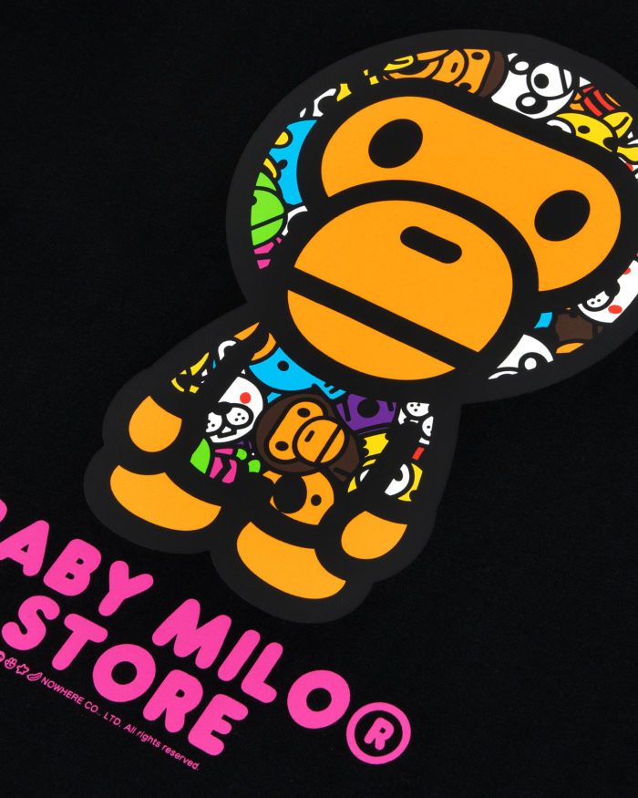 A Bathing Ape Baby Milo tee In Black