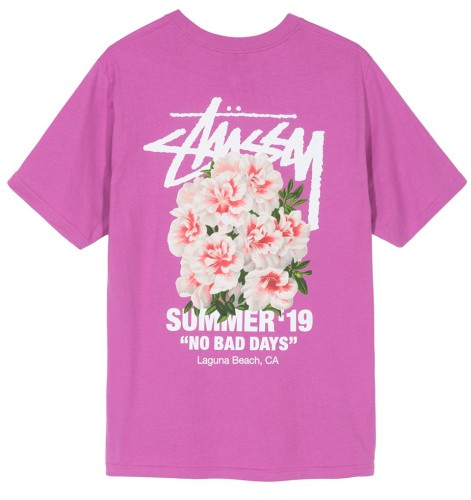 Stussy Summer ‘19 - Carnation “NO BAD DAYS” TEE