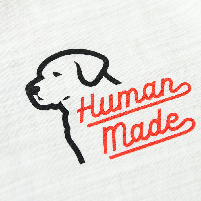 Human Made Dog Logo Tee White