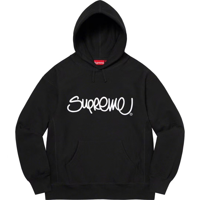 Supreme Raised Handstyle Hooded Sweatshirt