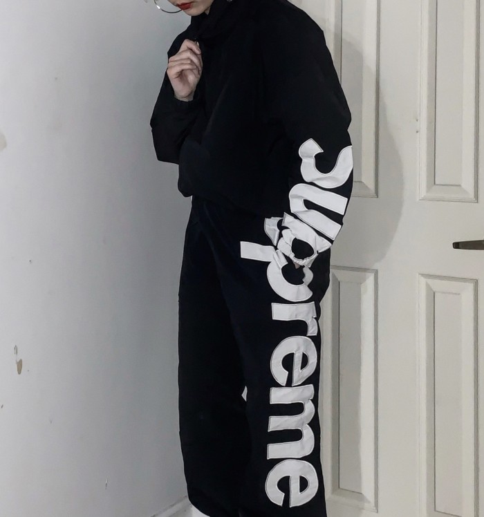Supreme Spellout Track Jacket Black