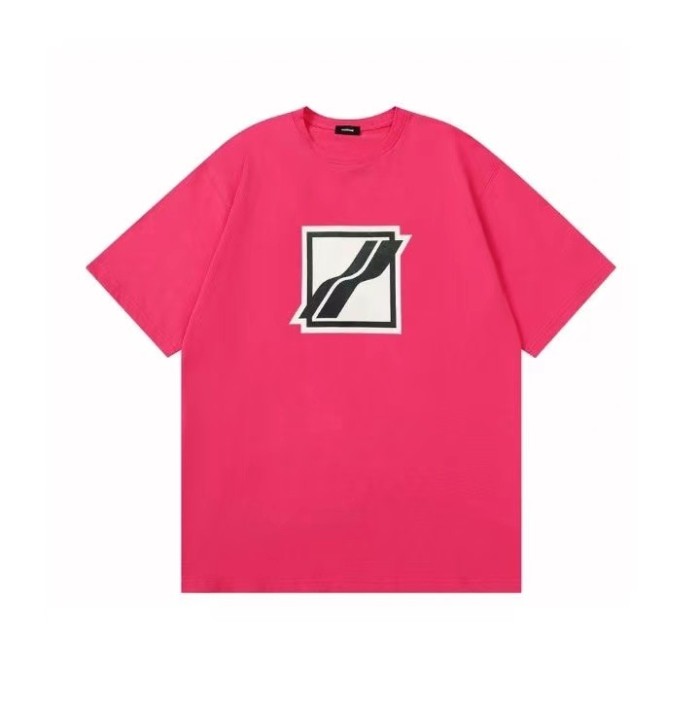 WE11DONE Track Tee Rose Red