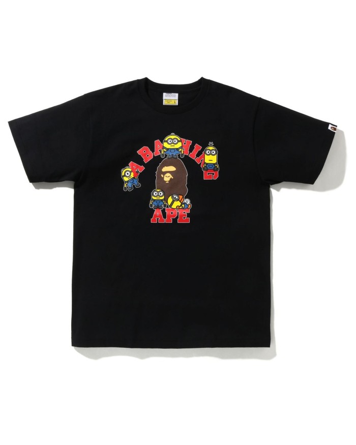 A Bathing Ape X Minions Tee In Black