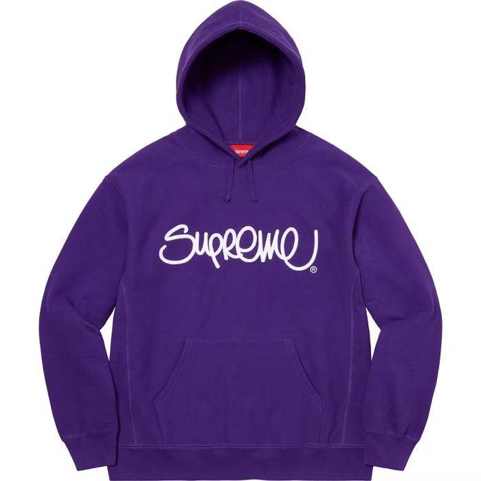Supreme Raised Handstyle Hooded Sweatshirt