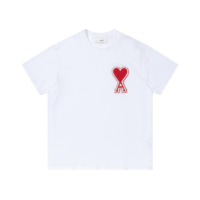 AMI Big Logo Tee White