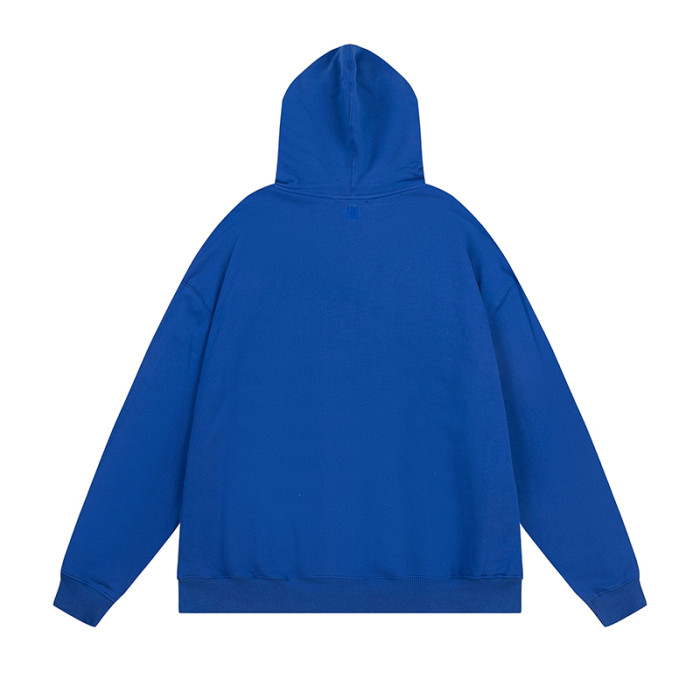 AMI Classic Logo Hoodie Blue