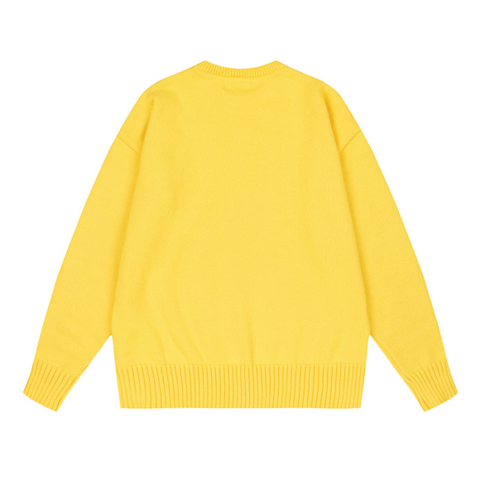 AMI  Logo Crewneck Hoodie Yellow