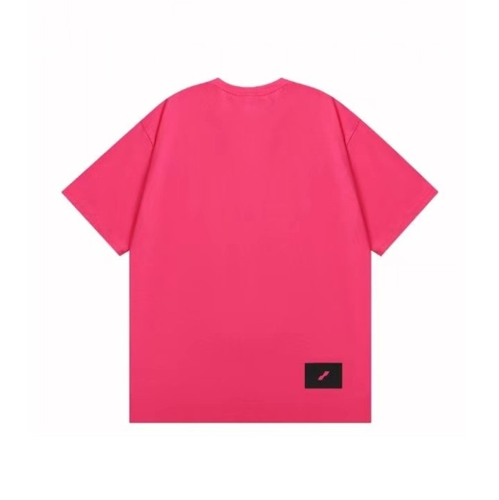 WE11DONE Track Tee Rose Red