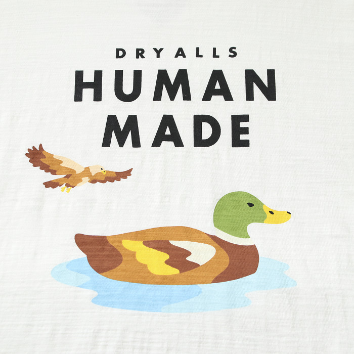 Human Made Swimming Duck Logo Tee White