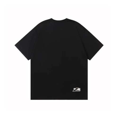 WE11DONE Contrasting Barrage Print Tee Black