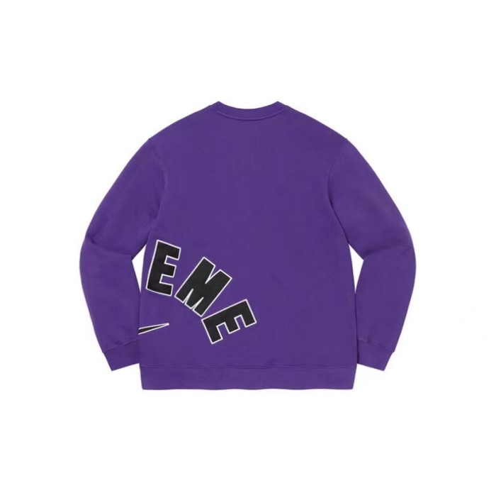Supreme Arc Crewneck Hoodie Purple