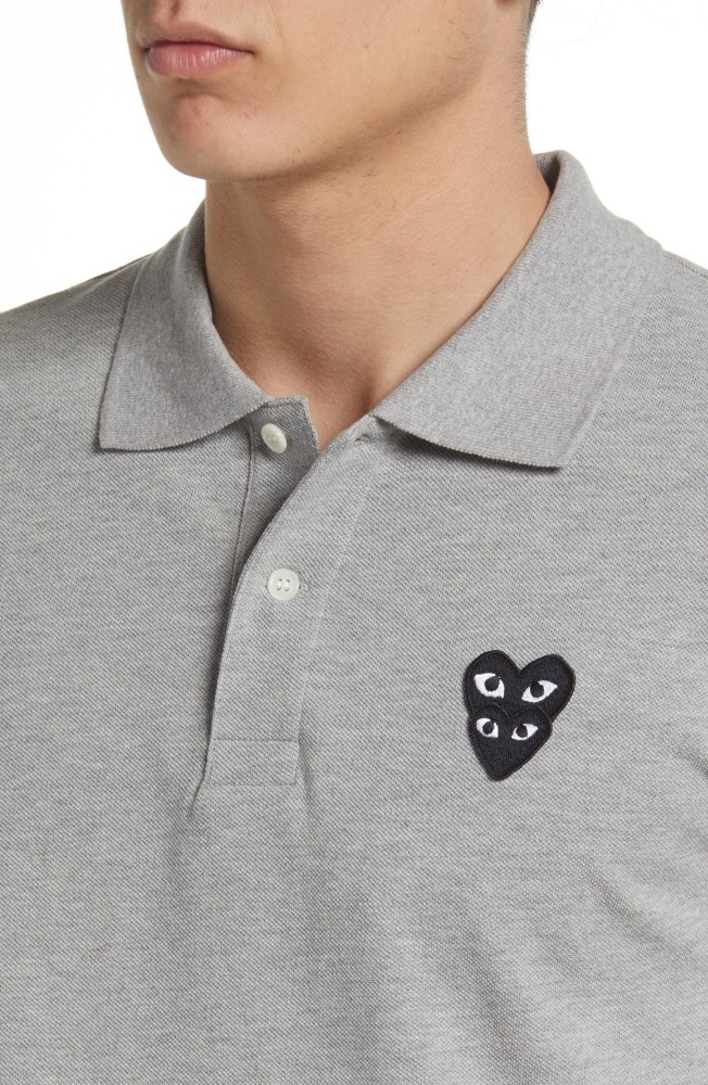 Men's Double Heart Pique Polo