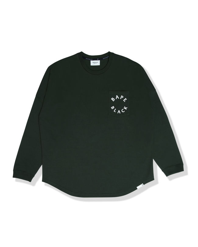 A Bathing Ape Logo print long sleeve tee