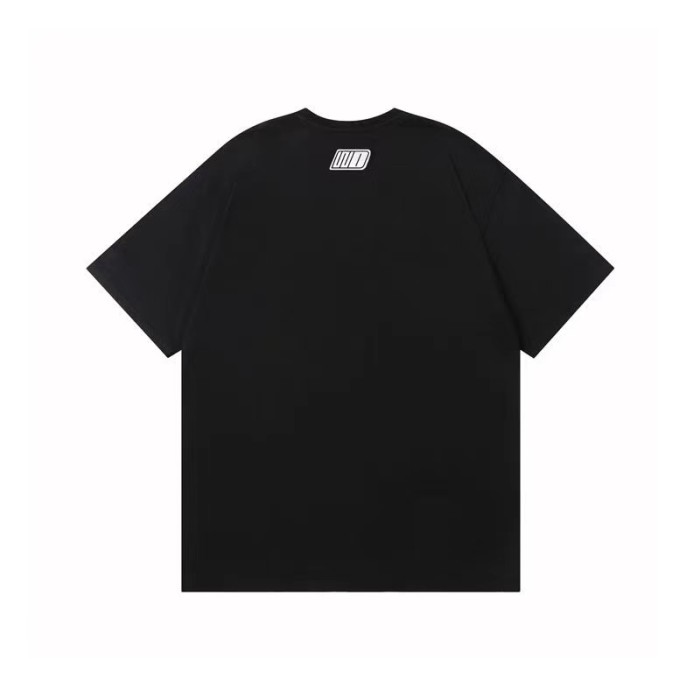 WE11DONE Stereoscopic Letter Print Tee Black
