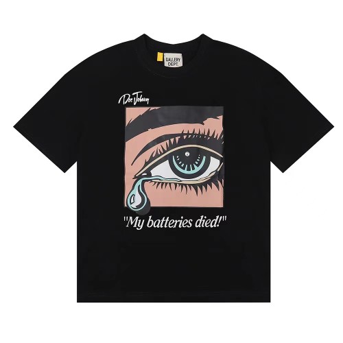 GALLERY DEPT Dead Batteries Tee In Black