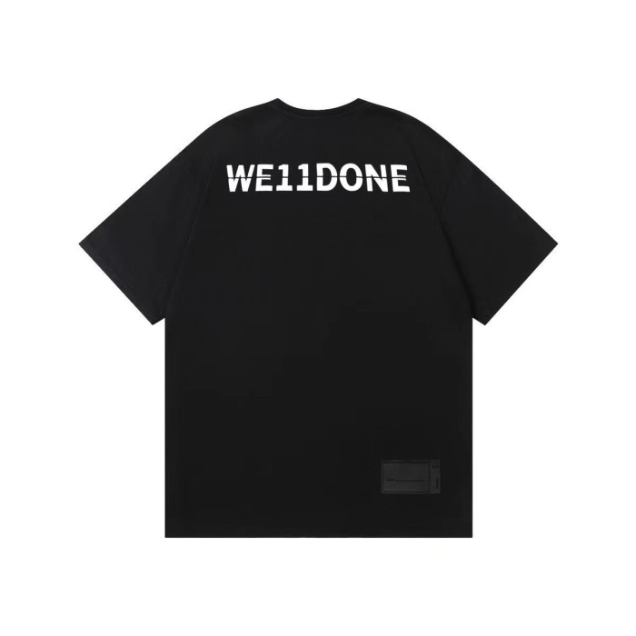 WE11DONE S Track Logo Tee In Black