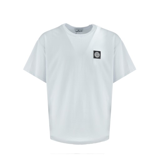 Stone Island Logo Tee In White