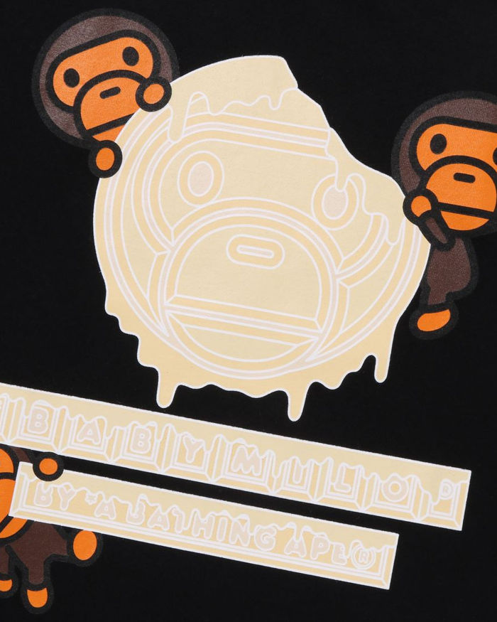 A Bathing Ape Valentine Chocolate Baby Milo Tee In Black