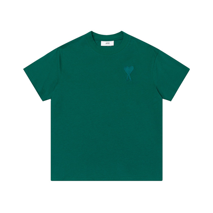 AMI Classic Logo Tee Dark Green