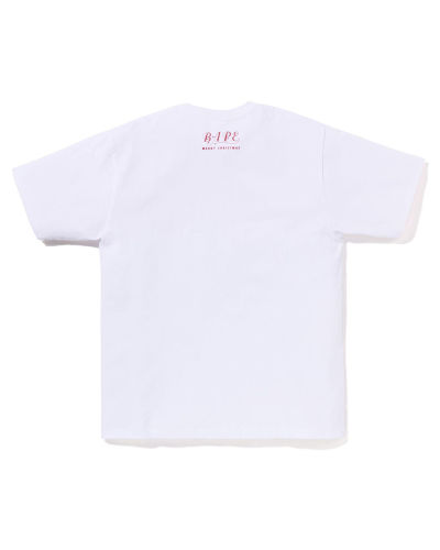 A Bathing Ape Christmas Busy With Work Tee In White