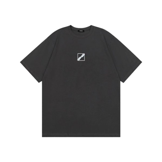 WE11DONE S Track Logo Tee In Grey