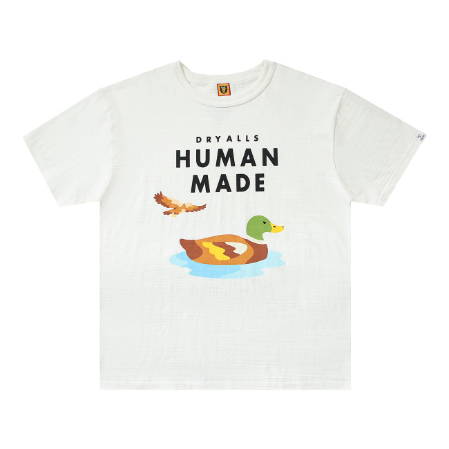 Human Made Swimming Duck Logo Tee White