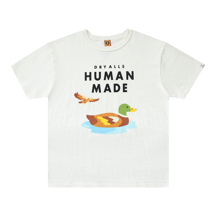 Human Made Swimming Duck Logo Tee White