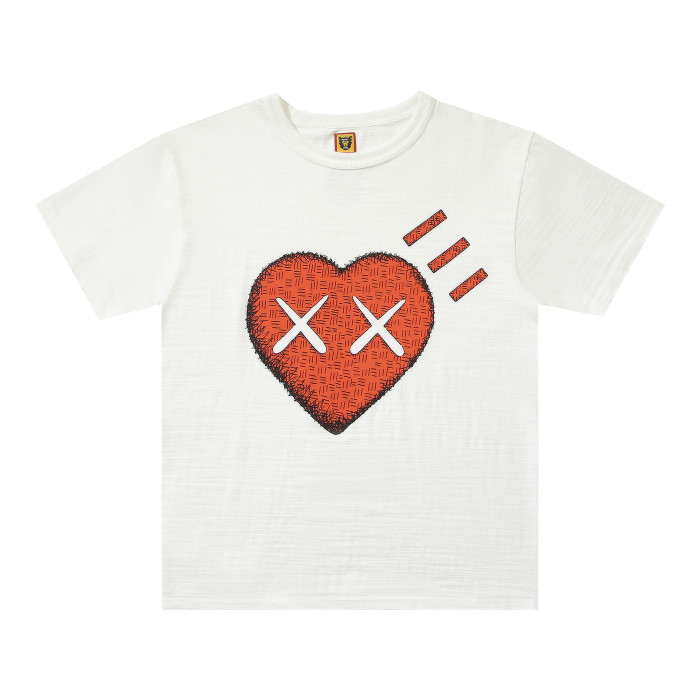 Human Made Love Heart  Logo Tee White
