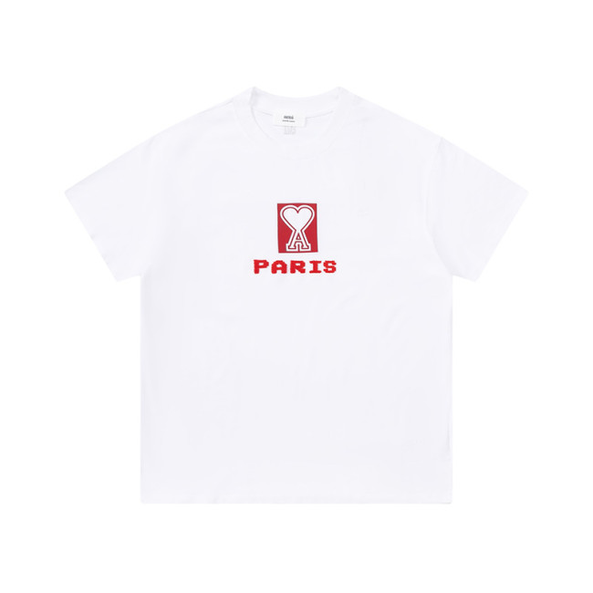 AMI Paris Logo Tee White