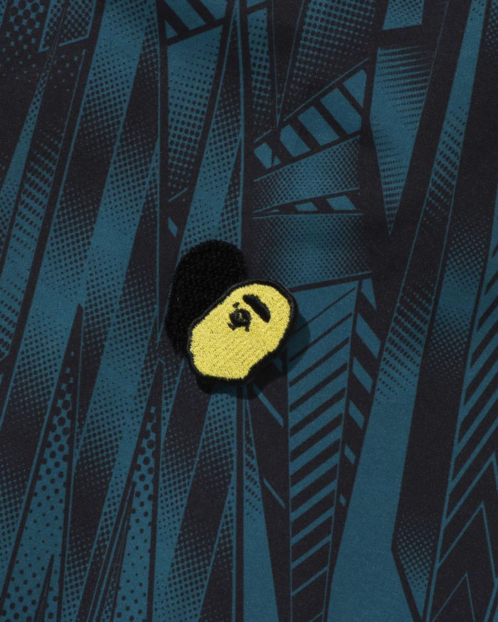 A Bathing Ape Speed Racer Relaxed Fit Shirt In Blue