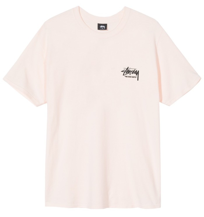 Stussy Summer ‘19 - Carnation “NO BAD DAYS” TEE
