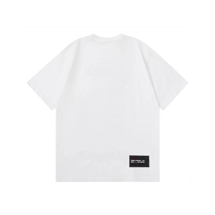 WE11DONE Gradient Color Graffiti Tee White