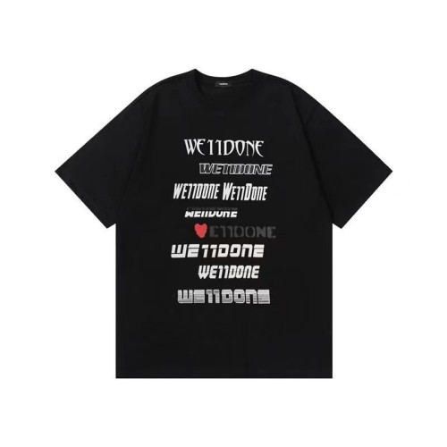 WE11DONE Barrage Tee In Black