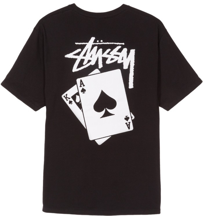 STUSSY BLACK JACK TEE