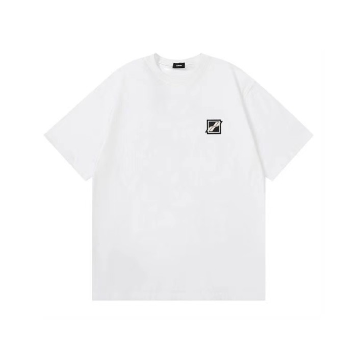 WE11DONE Track Gradient Letters Logo Tee White