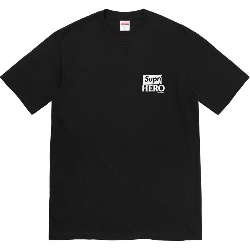 Supreme Hero Print Tee Black