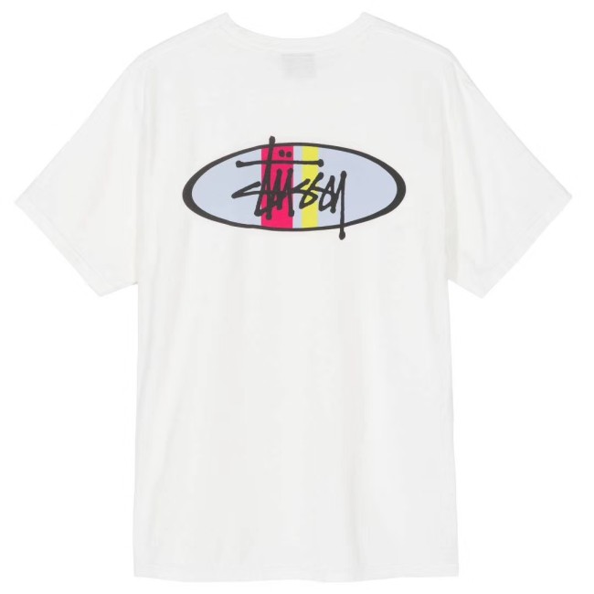 STUSSY TWO BAR OVAL TEE
