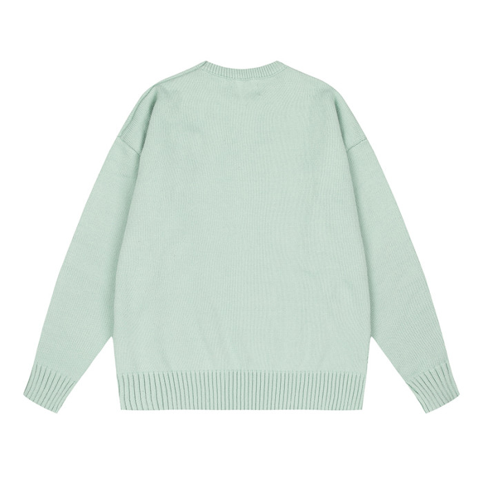 AMI  Logo Crewneck Hoodie Mint Green
