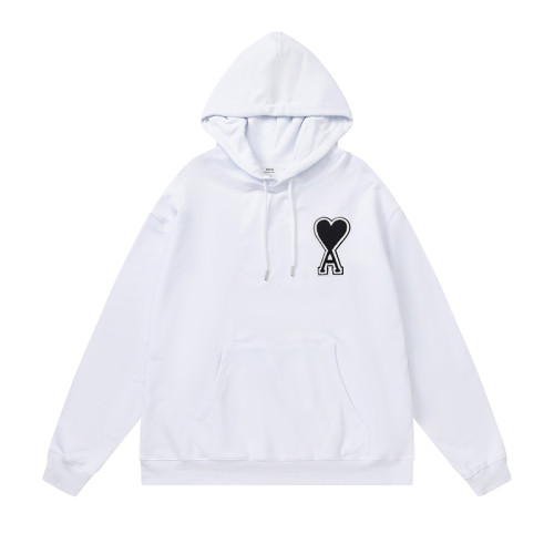 AMI  Big Logo Hoodie White