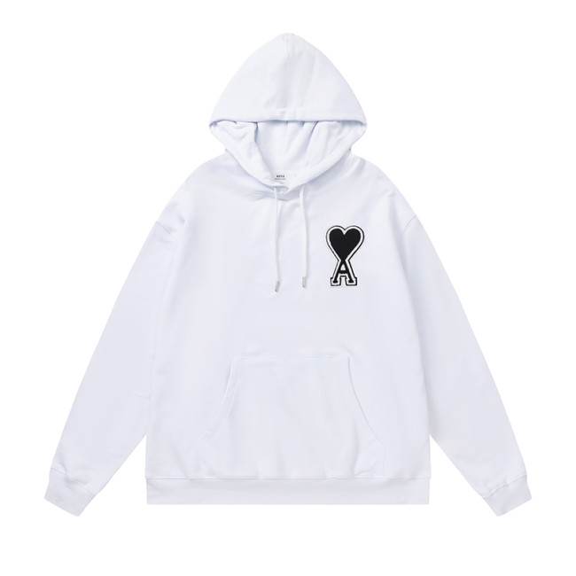 AMI  Big Logo Hoodie White
