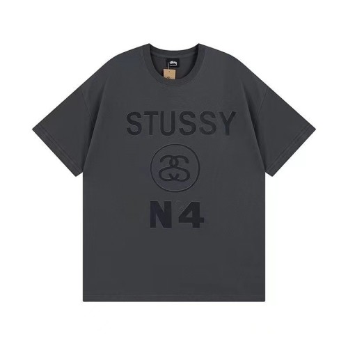 STUSSY No.4 Pigment Dyed Tee In Grey
