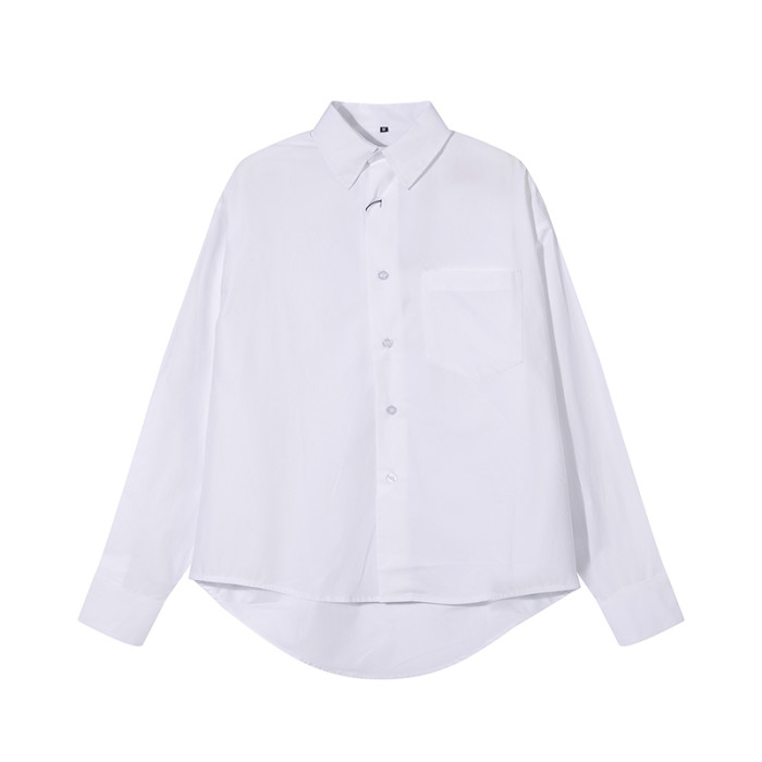 AMI Long Sleeve Solid Color Shirt Light Purple