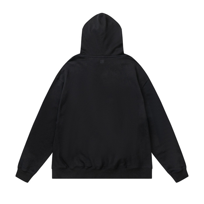 AMI  Small Logo Hoodie Black