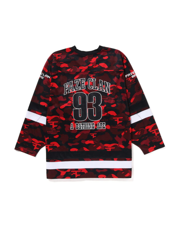 A Bathing Ape X Faze Clan Hockey L/S Tee