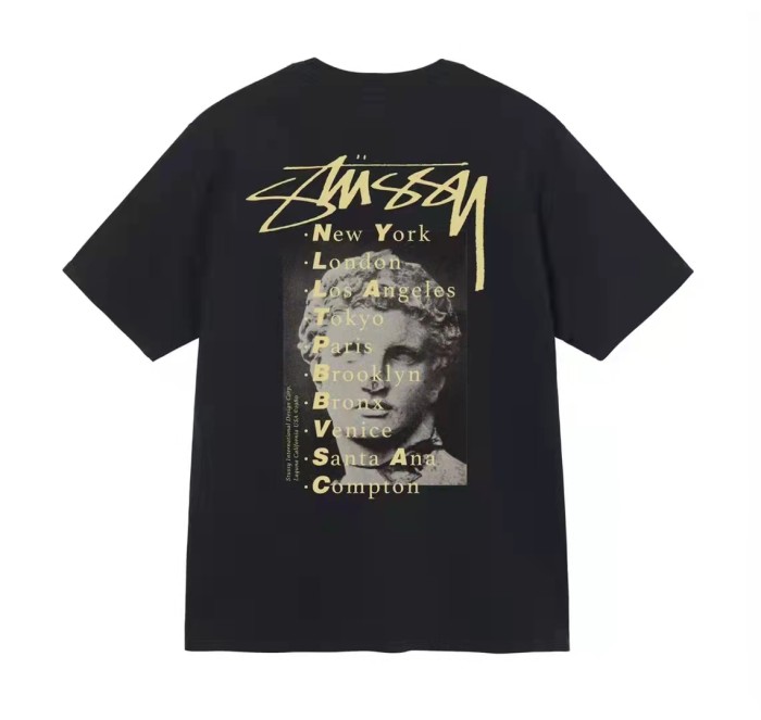 STUSSY STATUE PIG. DYED TEE