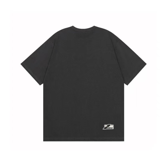 WE11DONE Contrasting Barrage Print Tee Grey