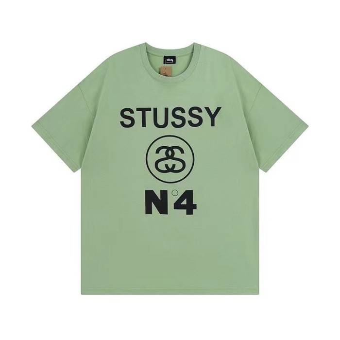 STUSSY No.4 Pigment Dyed Tee In Green