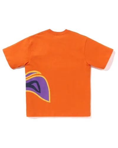 A Bathing Ape Camo Thermography Relaxed Fit Tee In Orange