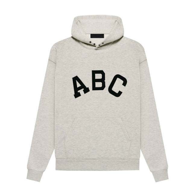 FEAR OF GOD ESSENTIALS ABC PRINT HOODIE
