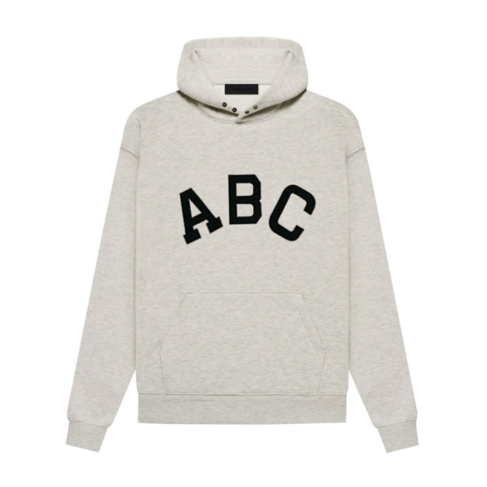 FEAR OF GOD ESSENTIALS ABC PRINT HOODIE